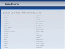 Tablet Screenshot of baptistchurches.com
